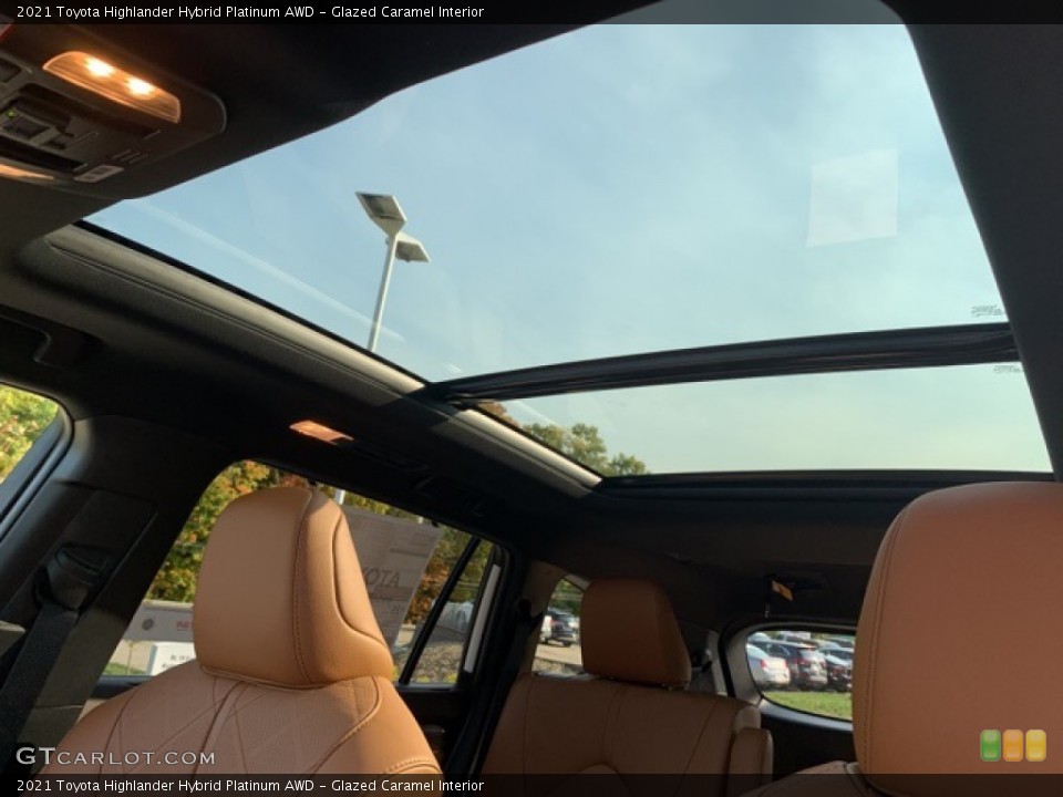 Glazed Caramel Interior Sunroof for the 2021 Toyota Highlander Hybrid Platinum AWD #139782294