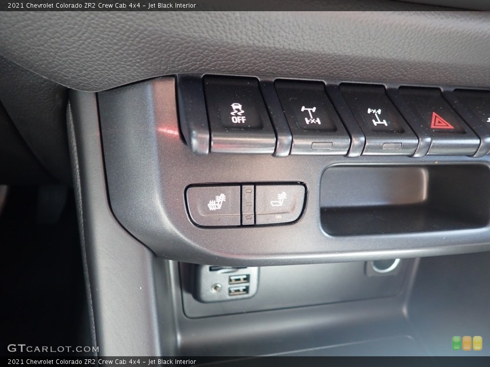 Jet Black Interior Controls for the 2021 Chevrolet Colorado ZR2 Crew Cab 4x4 #139783383