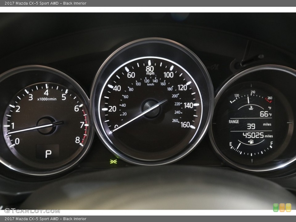 Black Interior Gauges for the 2017 Mazda CX-5 Sport AWD #139784022