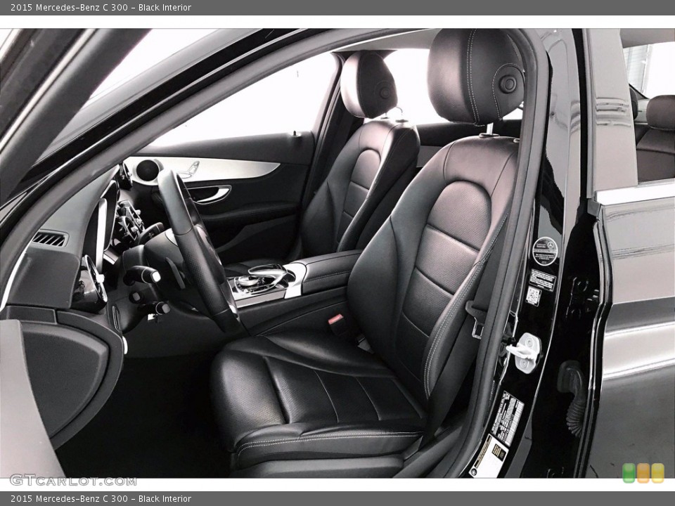 Black Interior Front Seat for the 2015 Mercedes-Benz C 300 #139784523