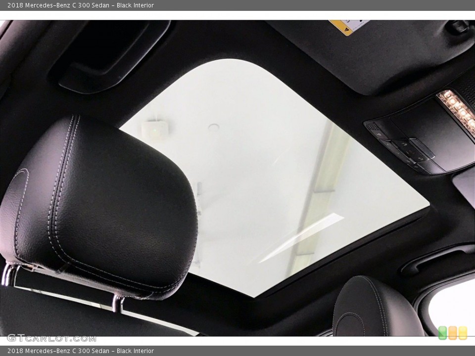 Black Interior Sunroof for the 2018 Mercedes-Benz C 300 Sedan #139787028