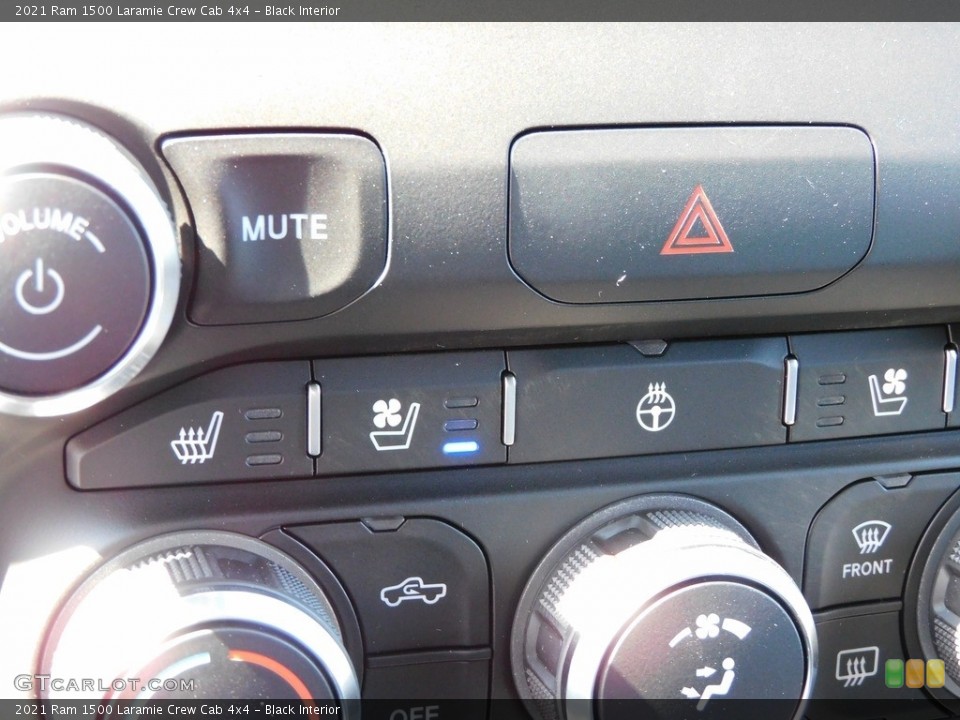 Black Interior Controls for the 2021 Ram 1500 Laramie Crew Cab 4x4 #139788093