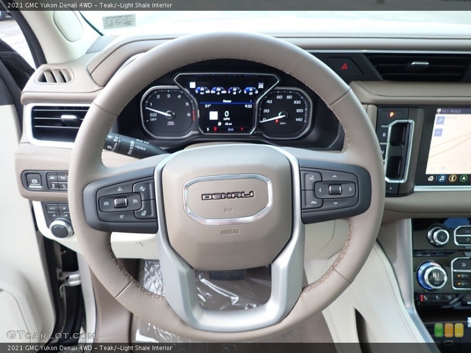 Teak/­Light Shale Interior Steering Wheel for the 2021 GMC Yukon Denali 4WD #139789522