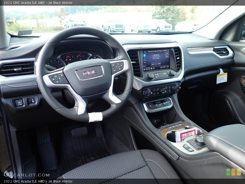 Jet Black Interior Photo for the 2021 GMC Acadia SLE AWD #139790014