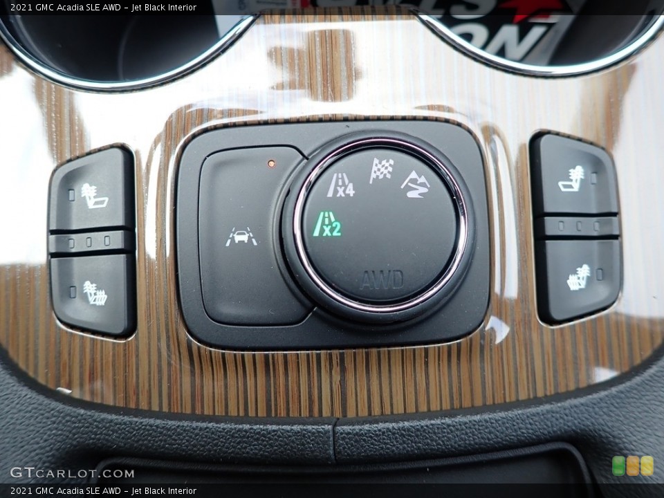 Jet Black Interior Controls for the 2021 GMC Acadia SLE AWD #139790083