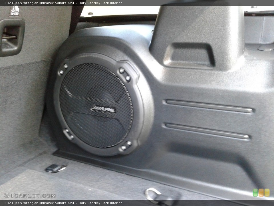 Dark Saddle/Black Interior Audio System for the 2021 Jeep Wrangler Unlimited Sahara 4x4 #139790737