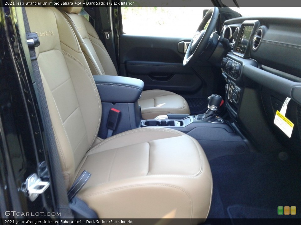 Dark Saddle/Black Interior Front Seat for the 2021 Jeep Wrangler Unlimited Sahara 4x4 #139790785