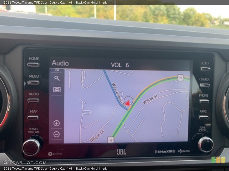 Black/Gun Metal Interior Navigation for the 2021 Toyota Tacoma TRD Sport Double Cab 4x4 #139792498