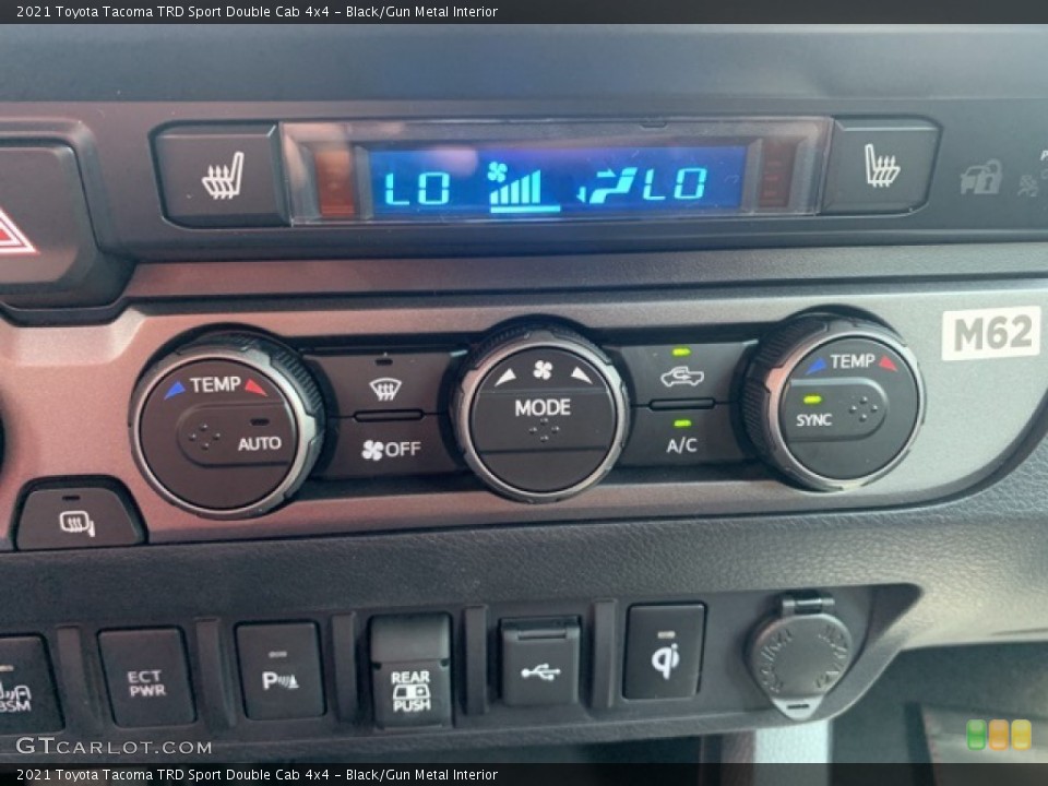 Black/Gun Metal Interior Controls for the 2021 Toyota Tacoma TRD Sport Double Cab 4x4 #139792552