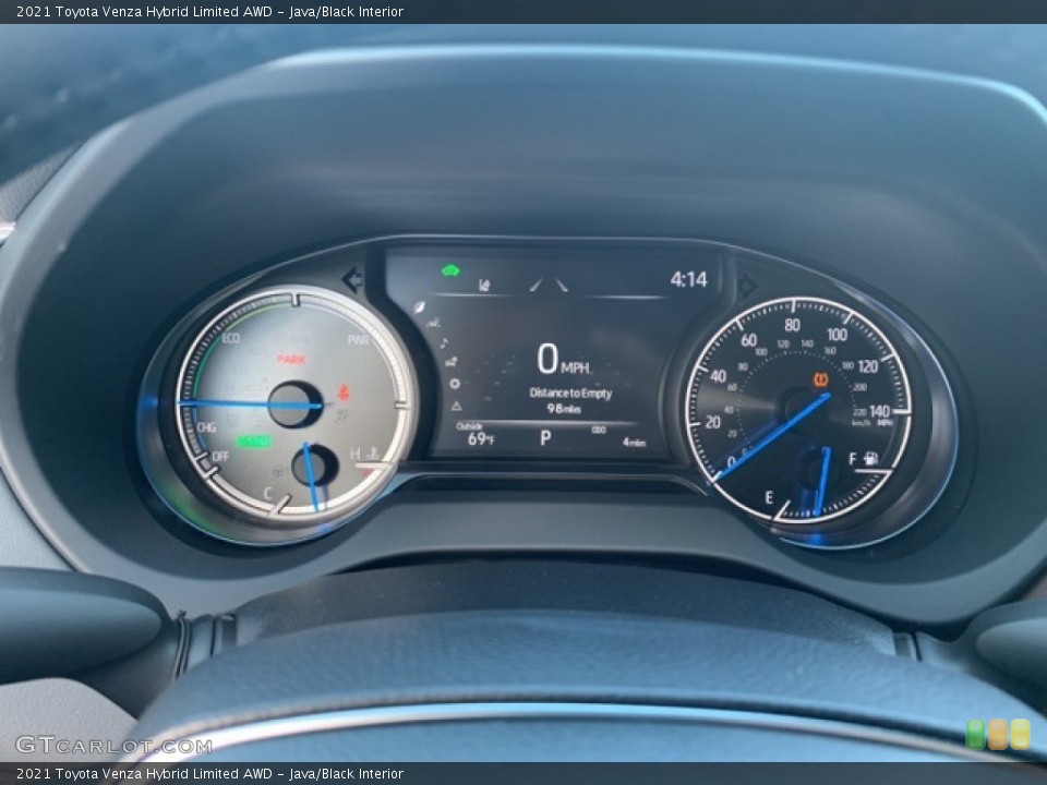 Java/Black Interior Gauges for the 2021 Toyota Venza Hybrid Limited AWD #139797193