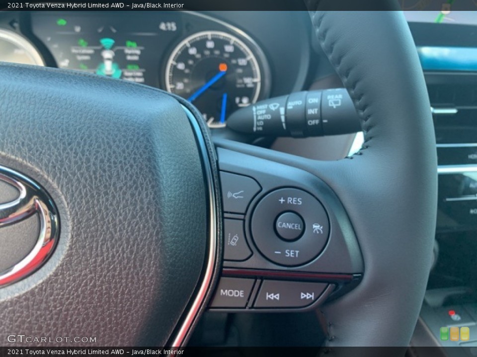 Java/Black Interior Steering Wheel for the 2021 Toyota Venza Hybrid Limited AWD #139797403