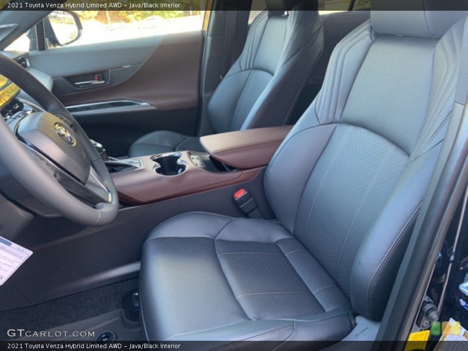 Java/Black Interior Front Seat for the 2021 Toyota Venza Hybrid Limited AWD #139797541