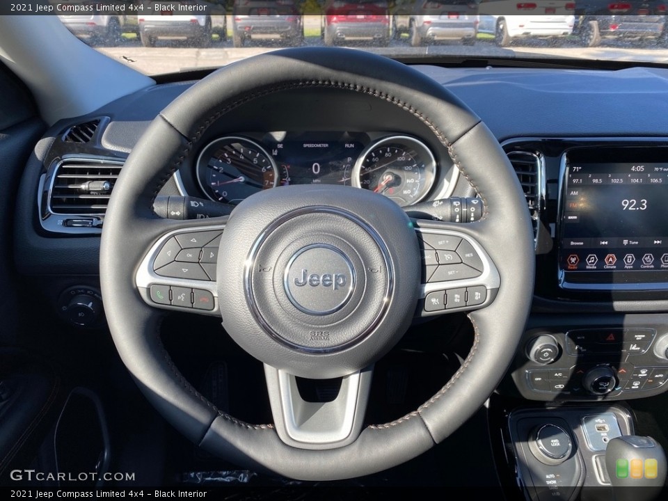 Black Interior Steering Wheel for the 2021 Jeep Compass Limited 4x4 #139797544