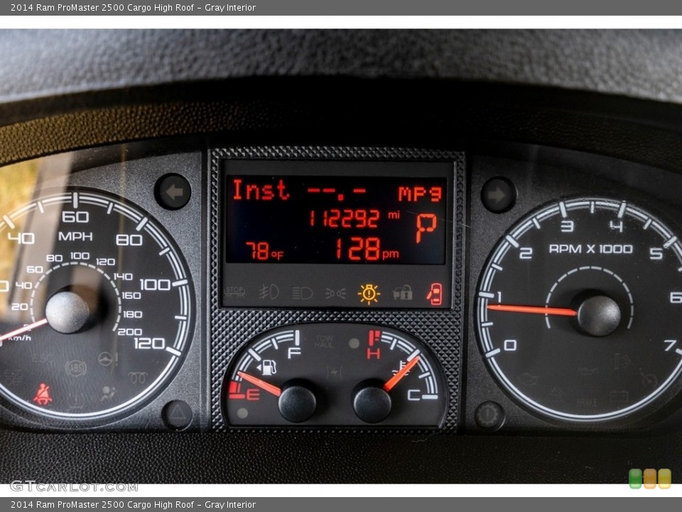 Gray Interior Gauges for the 2014 Ram ProMaster 2500 Cargo High Roof #139799539