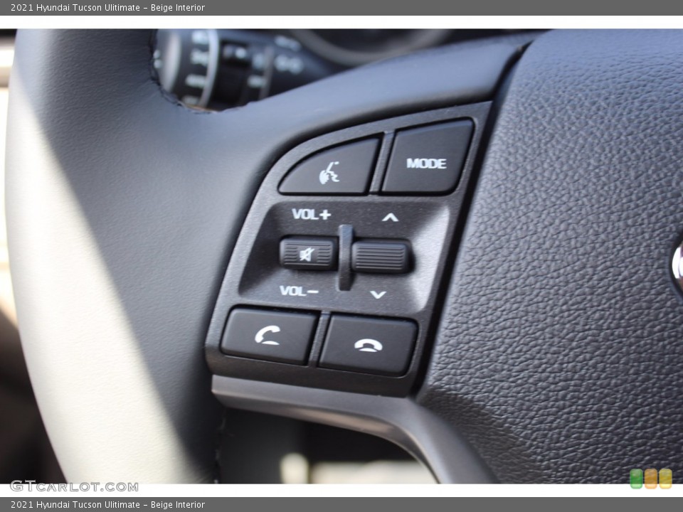 Beige Interior Steering Wheel for the 2021 Hyundai Tucson Ulitimate #139800207