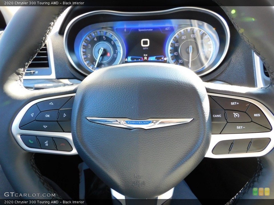 Black Interior Steering Wheel for the 2020 Chrysler 300 Touring AWD #139803528