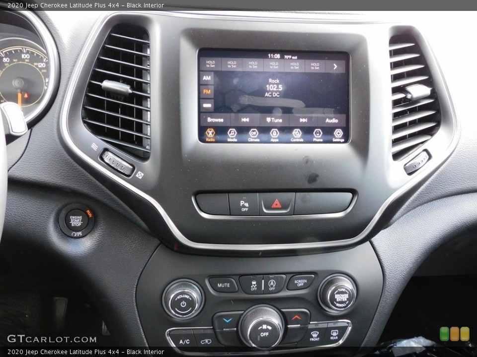 Black Interior Controls for the 2020 Jeep Cherokee Latitude Plus 4x4 #139806738