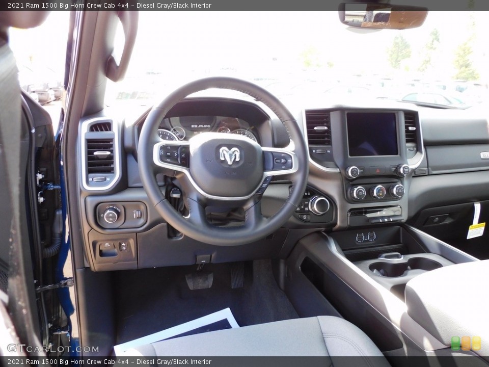 Diesel Gray/Black Interior Dashboard for the 2021 Ram 1500 Big Horn Crew Cab 4x4 #139808712