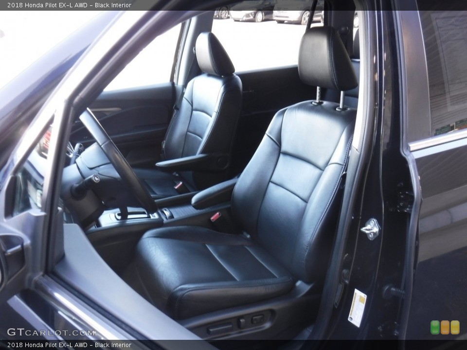 Black Interior Front Seat for the 2018 Honda Pilot EX-L AWD #139808887