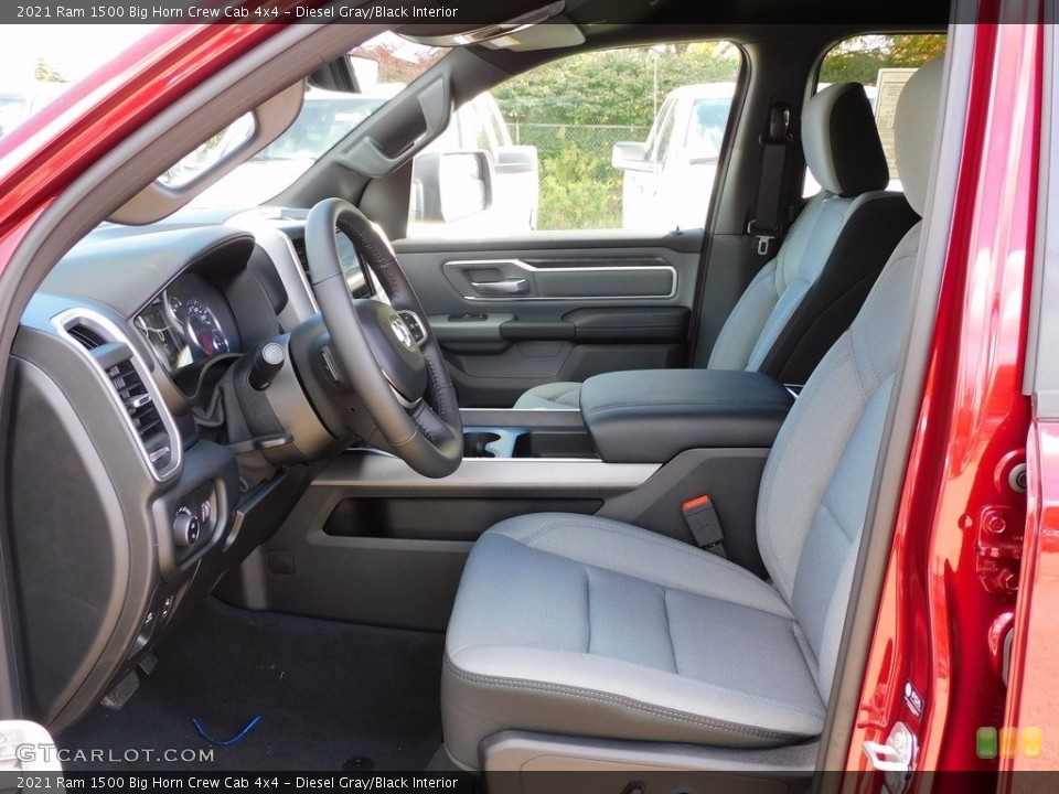 Diesel Gray/Black Interior Photo for the 2021 Ram 1500 Big Horn Crew Cab 4x4 #139809060