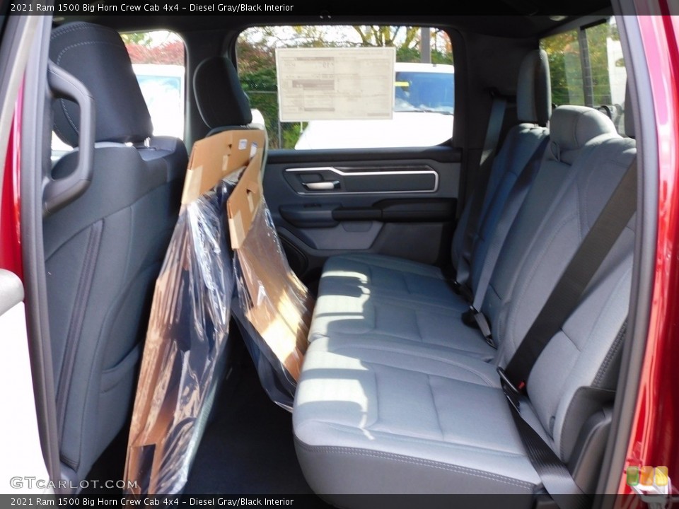 Diesel Gray/Black Interior Rear Seat for the 2021 Ram 1500 Big Horn Crew Cab 4x4 #139809096