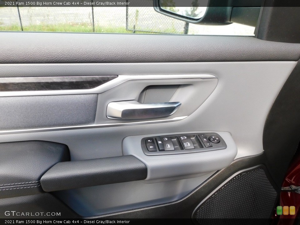 Diesel Gray/Black Interior Door Panel for the 2021 Ram 1500 Big Horn Crew Cab 4x4 #139809135