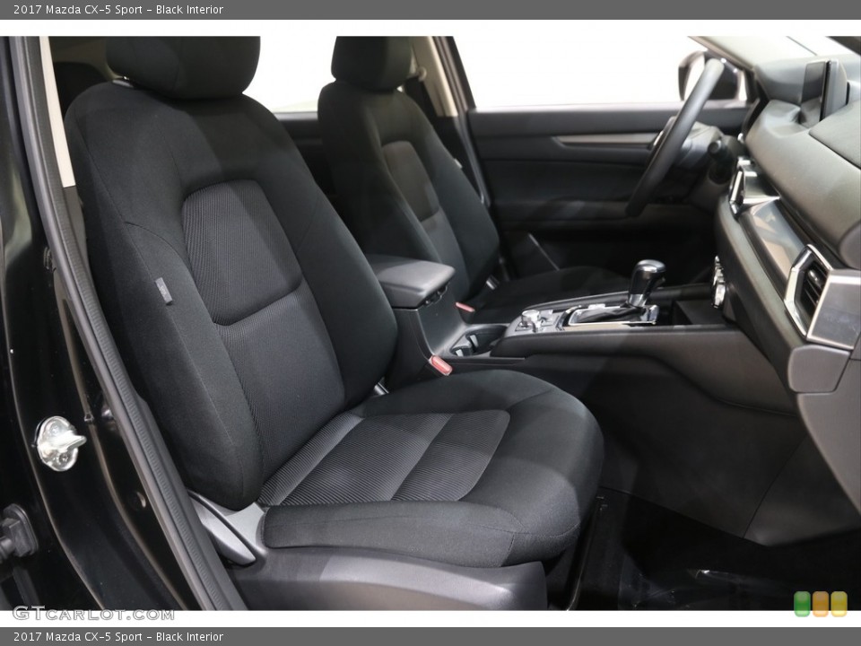 Black Interior Front Seat for the 2017 Mazda CX-5 Sport #139809201