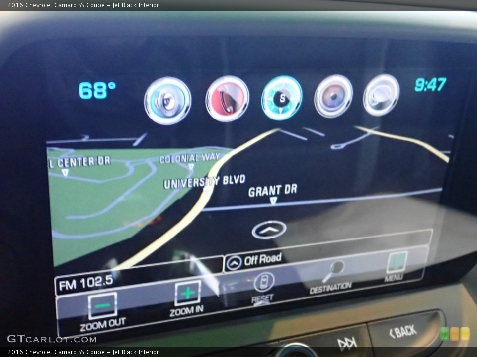Jet Black Interior Navigation for the 2016 Chevrolet Camaro SS Coupe #139810491