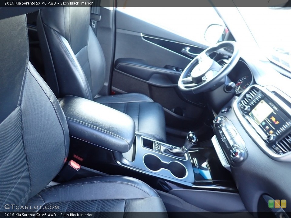 Satin Black Interior Front Seat for the 2016 Kia Sorento SX V6 AWD #139811208