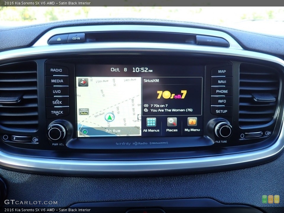 Satin Black Interior Controls for the 2016 Kia Sorento SX V6 AWD #139811322