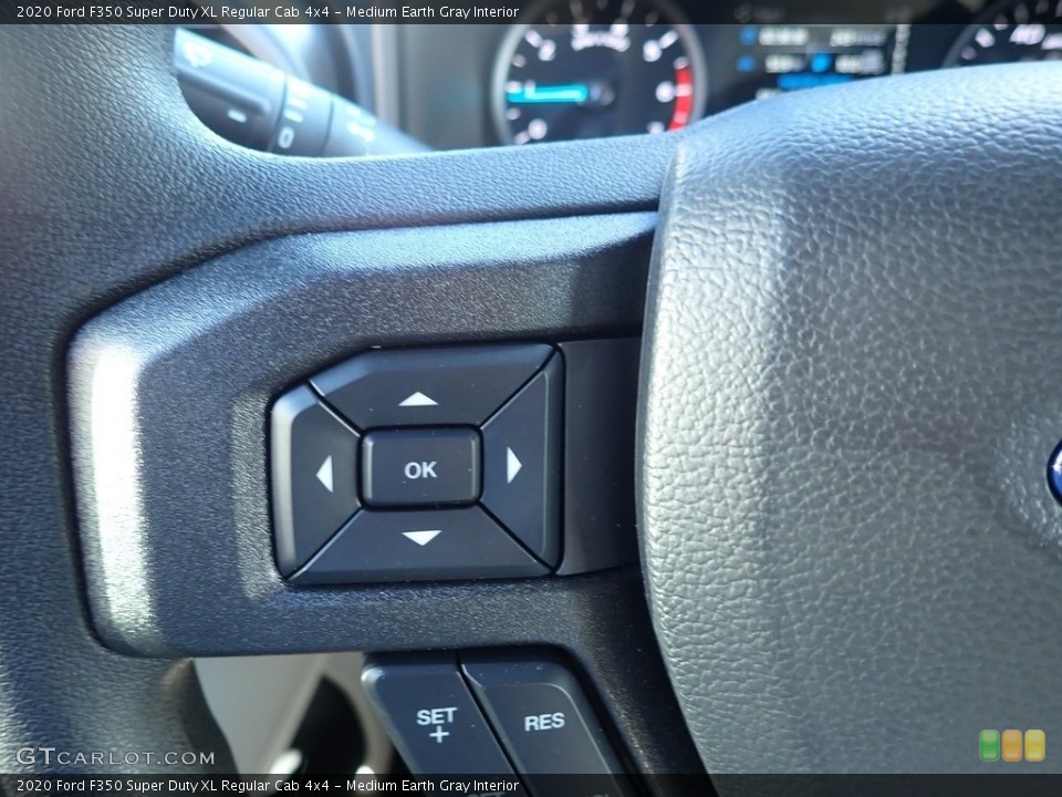 Medium Earth Gray Interior Steering Wheel for the 2020 Ford F350 Super Duty XL Regular Cab 4x4 #139812648