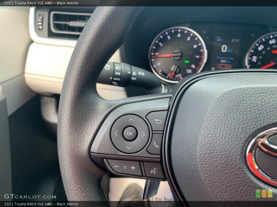 Black Interior Steering Wheel for the 2021 Toyota RAV4 XLE AWD #139813218