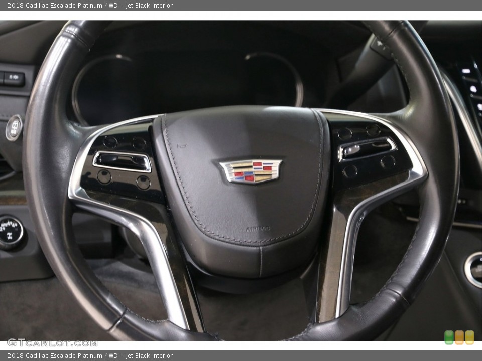Jet Black Interior Steering Wheel for the 2018 Cadillac Escalade Platinum 4WD #139816212