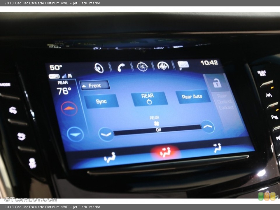 Jet Black Interior Controls for the 2018 Cadillac Escalade Platinum 4WD #139816434