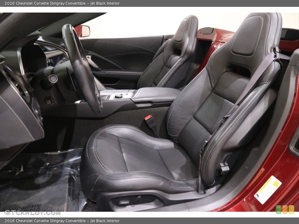 Jet Black Interior Front Seat for the 2016 Chevrolet Corvette Stingray Convertible #139816926