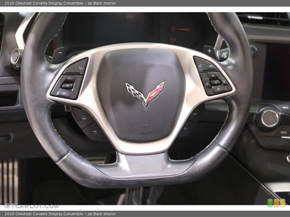 Jet Black Interior Steering Wheel for the 2016 Chevrolet Corvette Stingray Convertible #139816953