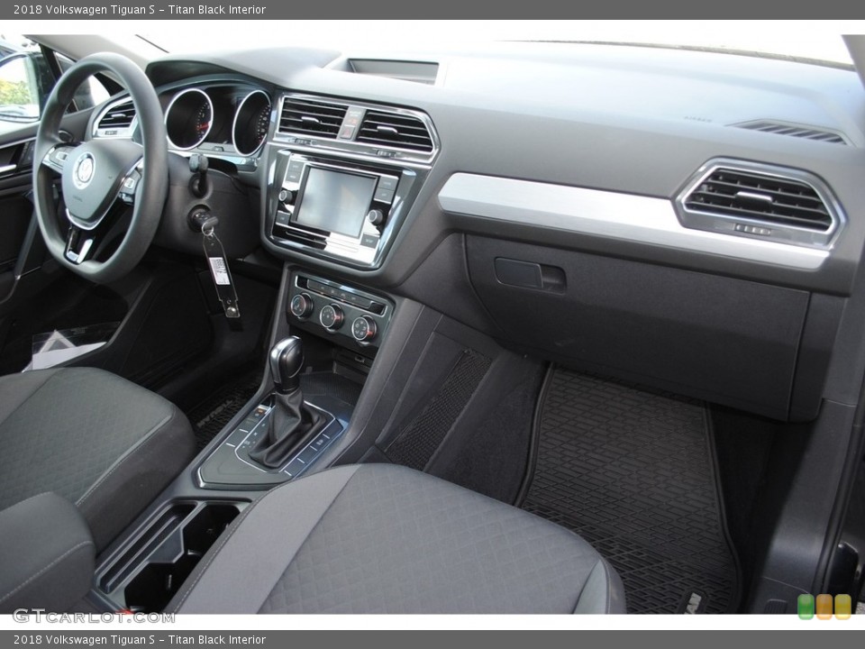 Titan Black Interior Dashboard for the 2018 Volkswagen Tiguan S #139823913