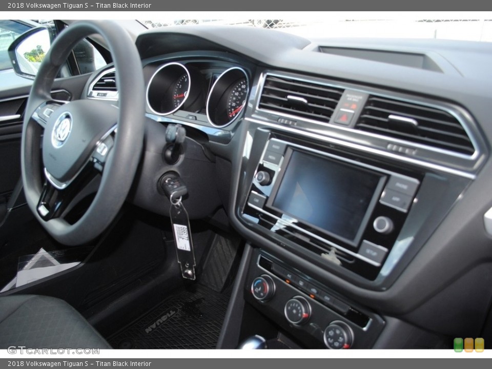 Titan Black Interior Controls for the 2018 Volkswagen Tiguan S #139823982