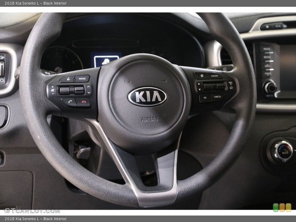 Black Interior Steering Wheel for the 2018 Kia Sorento L #139824009
