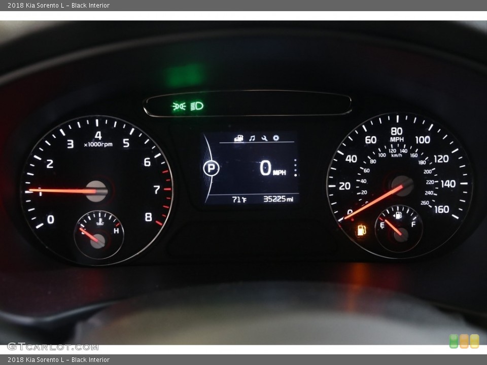 Black Interior Gauges for the 2018 Kia Sorento L #139824030