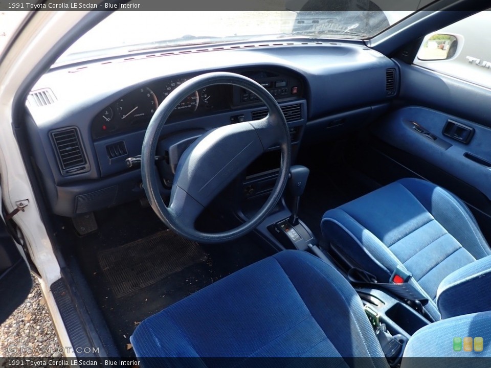 Blue 1991 Toyota Corolla Interiors