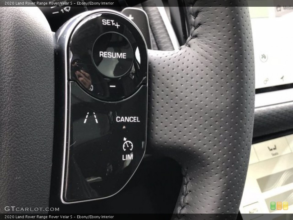 Ebony/Ebony Interior Steering Wheel for the 2020 Land Rover Range Rover Velar S #139830777