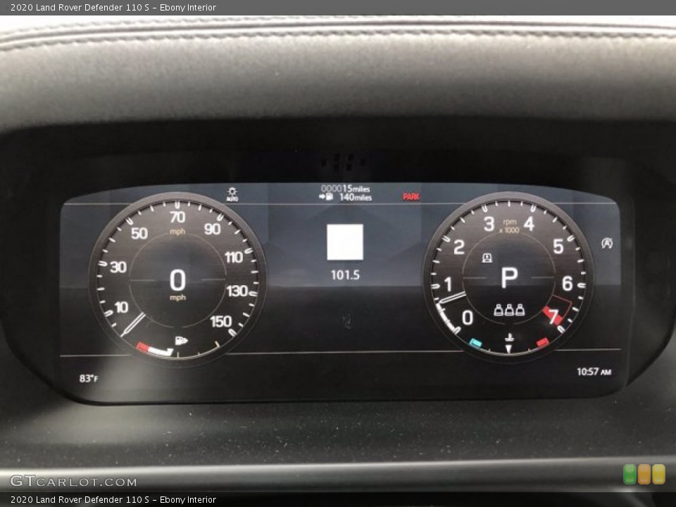 Ebony Interior Gauges for the 2020 Land Rover Defender 110 S #139831440