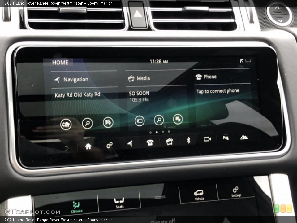 Ebony Interior Controls for the 2021 Land Rover Range Rover Westminster #139833777