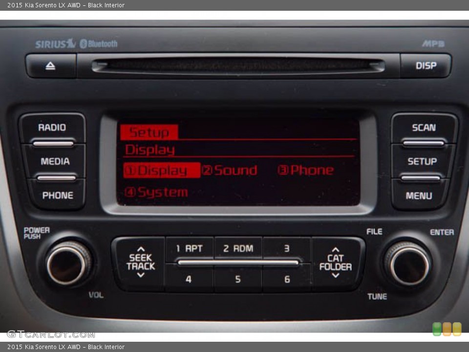 Black Interior Controls for the 2015 Kia Sorento LX AWD #139833798