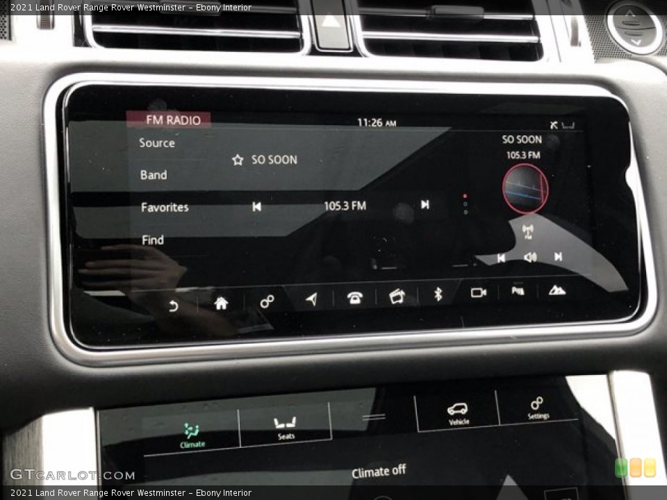 Ebony Interior Controls for the 2021 Land Rover Range Rover Westminster #139833804