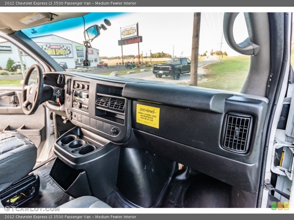 Medium Pewter Interior Dashboard for the 2012 Chevrolet Express LS 3500 Passenger Van #139834957