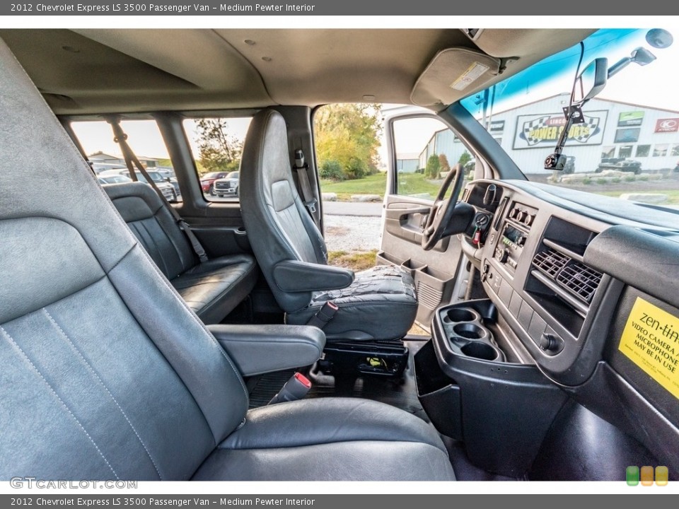 Medium Pewter Interior Front Seat for the 2012 Chevrolet Express LS 3500 Passenger Van #139834980