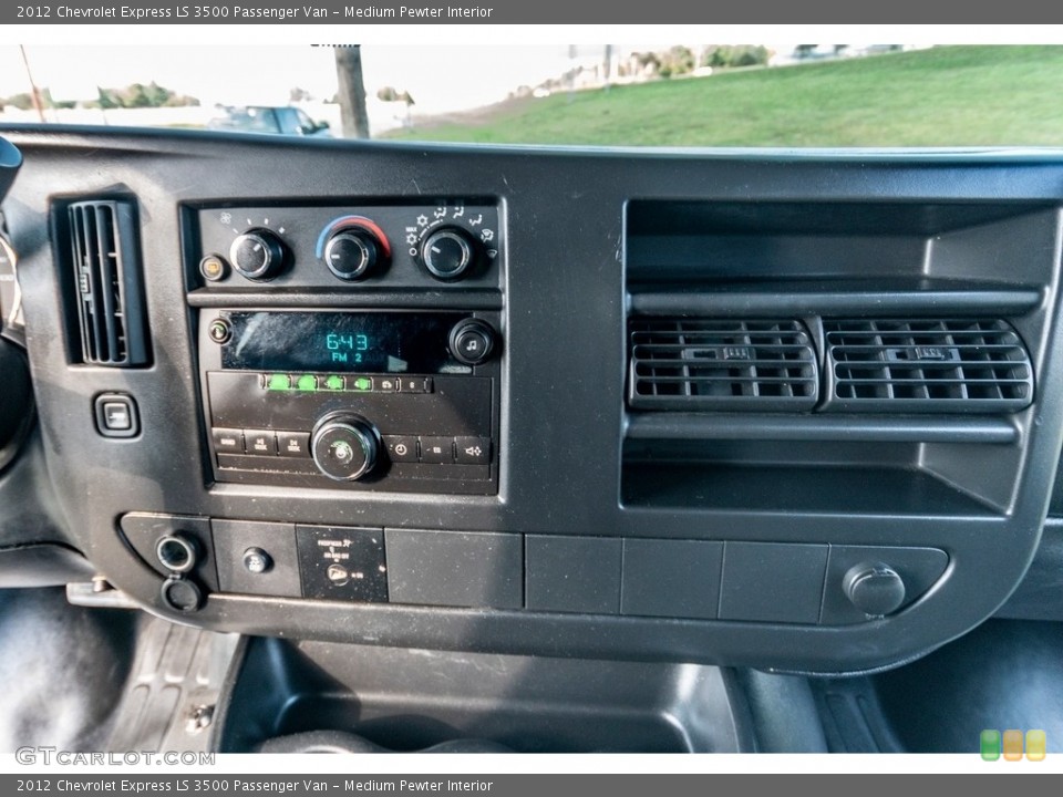 Medium Pewter Interior Controls for the 2012 Chevrolet Express LS 3500 Passenger Van #139835025