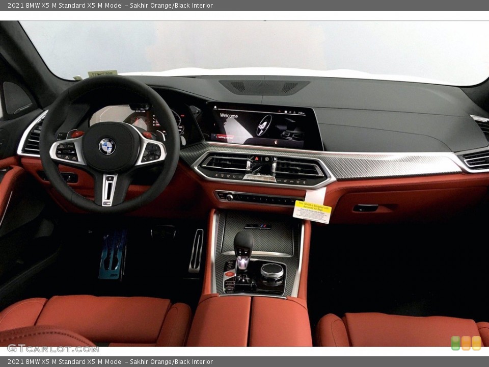 Sakhir Orange/Black Interior Dashboard for the 2021 BMW X5 M  #139835769